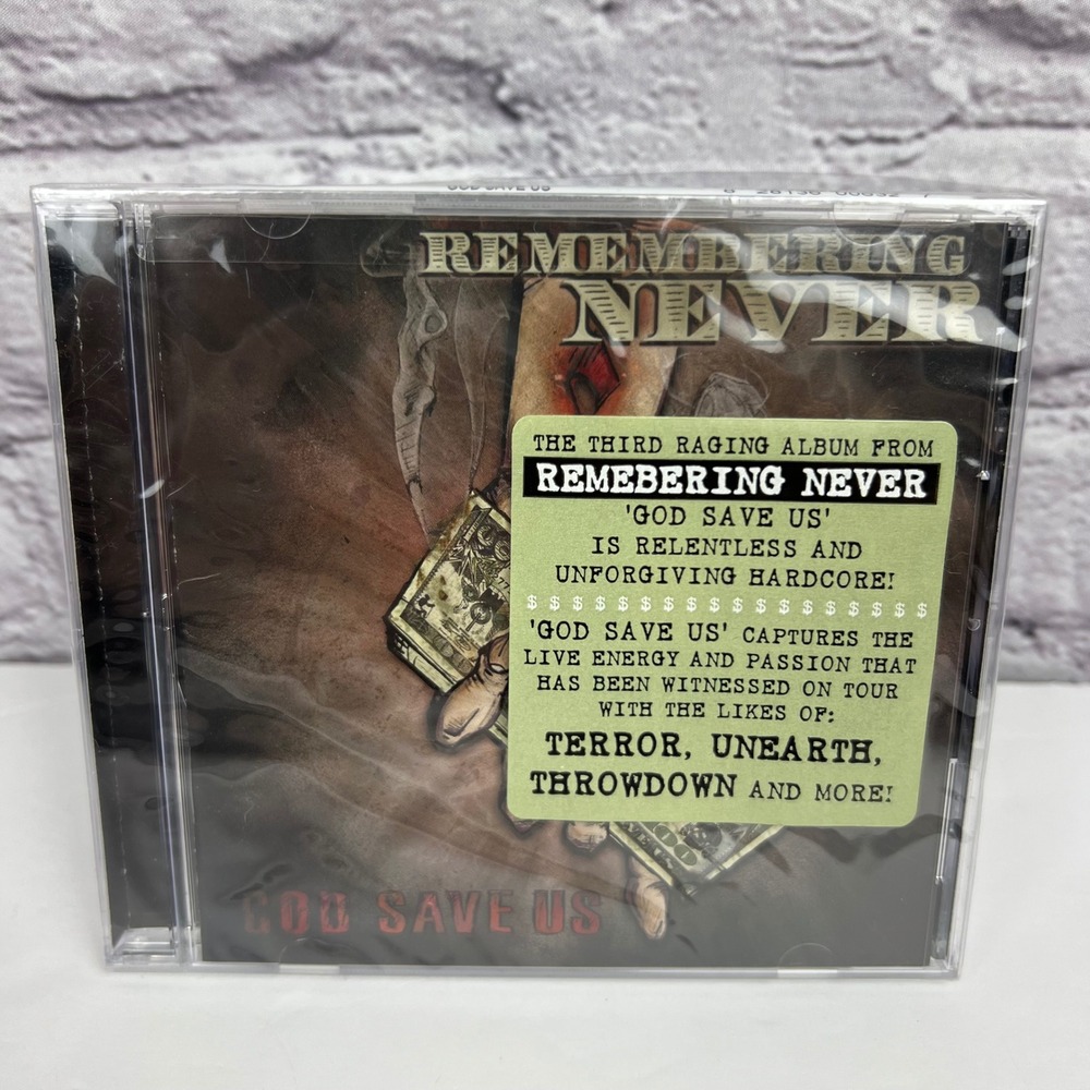 Remembering Never God Save Us CD 2006 Ferret Music Hardcore Metal F063-2 New